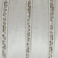 thumbnail image 4 of Mina Victory Sofia Beaded Stripes 20" x 20" Indoor Throw Pillow in Light Gray, 4 of 7