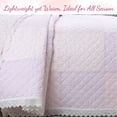 thumbnail image 2 of Cozy Line Home Fashions  Precious Pink Floral Dot Ruffle Plaid Patchwork Cotton Twin Reversible Quilt Bedding Set, 2 of 6