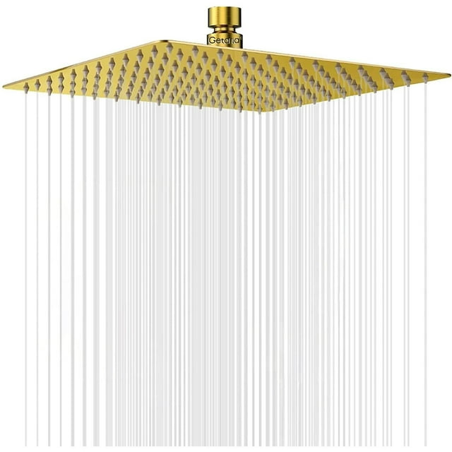 Cabezal de Ducha de Lluvia de Alta Presión,12 pulgadas Ducha de Lluvia de Acero Inoxidable para el Baño, Regadera Cuadrado de Alto flujo para Baño, Ahorro de Agua