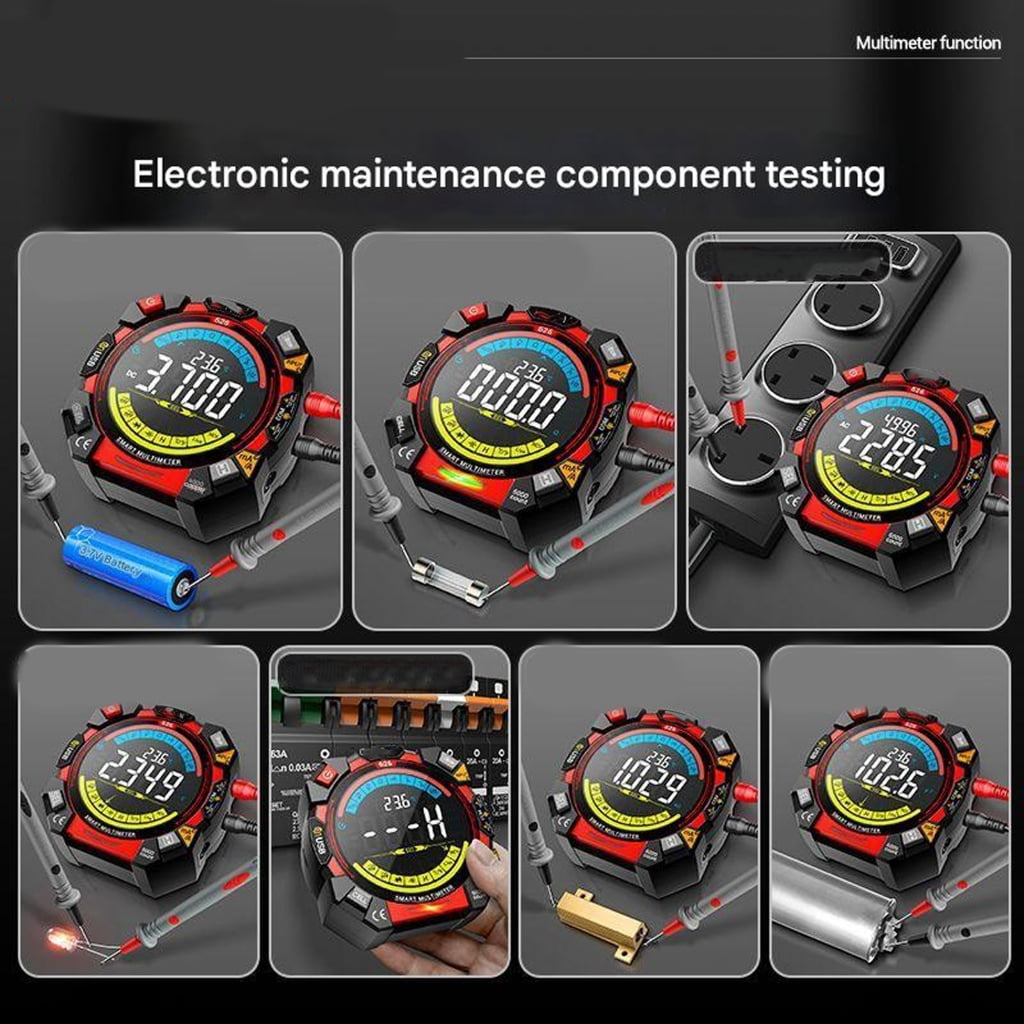 NEXAVKPR Multimeter Tester Digital Multimeter with Voltmeter and Ohm Meter Resistance; Tests Live, Continuitys