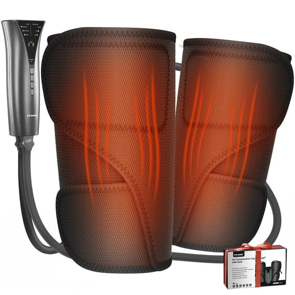 FIT KING Leg Massager for Circulation, Calf Air Compression Massager with Heat, Gift for Mom Dad Women Men FSA/HSA Eligible