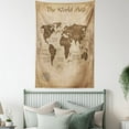 thumbnail image 4 of Compass Old World Map Tapestry Wall Hanging for Living Room Bedroom Dorm Decor, 4 of 5