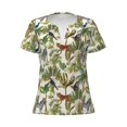 thumbnail image 3 of Naloa Jungle Animals Print T-Shirts Short Sleeve V Neck Tees for Women Fashion Tops Trendy Lightweight Soft Casual Summer Outfits Clothes, 3 of 5