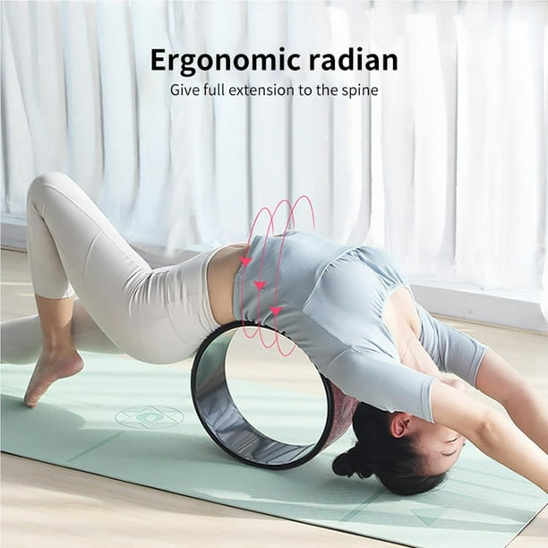 Yoga Wheel - Strongest Most Comfortable Yoga Prop Wheel For Yoga Poses,  Perfect Roller For Stretching, Increasing Flexibility And Improving Backbend