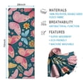 thumbnail image 2 of Pink Butterfly Rose Daisy Green Pattern Hot Yoga Mat Towel Non Slip for Hot Yoga - Quick-Drying Yoga Mat Cover with 4 Corner Pockets with Travel Bag - Hot Yoga Towel Non Slip 70"x26", 2 of 6