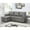 Black, variant on Sectional Leather Couch with Storage Chaise, Tufted Pull Out Couch with Storage, Sectional Bed, L-Shaped Faux Leather Sectional Sleeper Sofa, Black