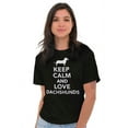thumbnail image 6 of Keep Calm Love Dachshunds Dog Joke Men's Graphic T Shirt Tees Brisco Brands S, 6 of 6