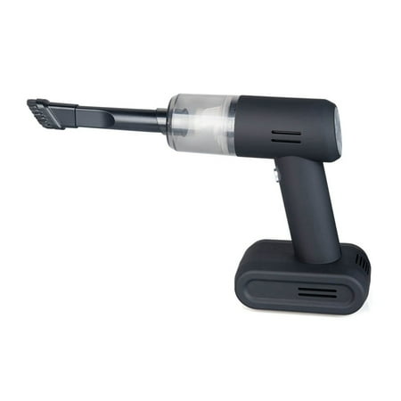 

Cordless Car Vacuum Cleaner Tire Inflator - with LCD Display and LED Light Wet/Dry Handheld Cleaner