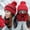 Red, variant on Wool Socks, Womens Winter Warm Thick Knit Cabin Cozy Crew Soft Hiking Athletic 6 Pack