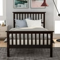 thumbnail image 5 of Kacho Twin Bed Frame with Headboard and Footboard, Wood Platform Bed Frame, Easy Assembly, No Box Spring Needed, Wood Slat Support for Teens, Espresso, 5 of 8