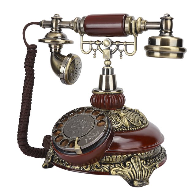 Teléfono antiguo, esfera giratoria de resina, teléfono giratorio europeo, decoración de teléfono, apariencia llamativa