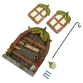 thumbnail image 2 of Fairy House Kit, Miniature Window Door Set Retro Vintage Design Simple Rustic Beautiful Decorative Mini Tiny  For Children's Gift, 2 of 8