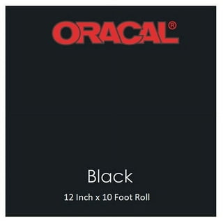 Oracal 651 Permanent Self-Adhesive Premium Craft Sticker Vinyl 12 x 5ft  Roll - Black Matte 