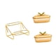 thumbnail image 3 of Cesta de frutas, plato para aperitivos, elegante soporte multifuncional para almacenar frutas estilo D 2 cuadrículas, 3 of 8