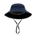 thumbnail image 4 of Toddler Baby Summer Sun Protection Fashion Solid Color Sun-Hat Cute Sunscreen Hat Cap, 4 of 12
