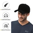 thumbnail image 4 of Faux Lamb Wool Baseball Cap for Men Women - Teddy Fleece Sports Hats Warm Winter Outdoor Travelblack, 4 of 5