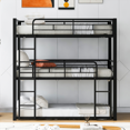 thumbnail image 3 of [Long Lasting & Safe] Restonic Bunk Bed in Twin XL with Metal Slats & Guard Rails, 3 of 8