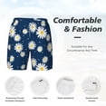 thumbnail image 5 of Balery Daisies Flowers Mens Swim Trunks Swim Shorts for Men Quick Dry Inseam Beach Shorts with Compression Liner Pocket-Medium, 5 of 9