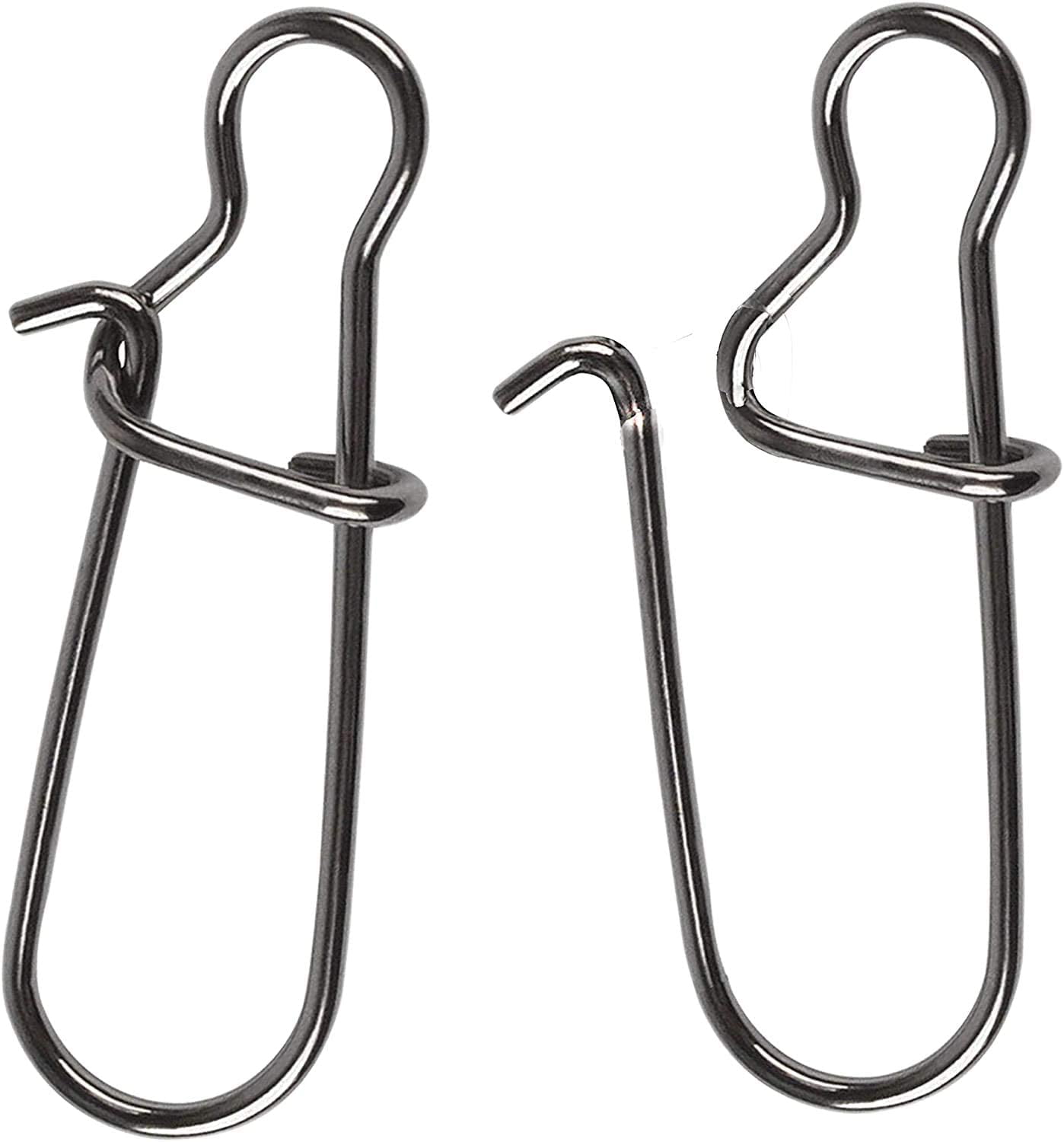 Strong Nice Swivels 50 Pack double Lock Snaps Size 08 Black Nice