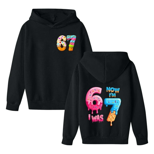 HUANBAI Sweat à Capuche Décontracté pour Garçons avec Imprimé Mode pour Sports et Activités Extérieures 5-6 Ans