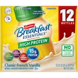 CARNATION BREAKFAST ESSENTIALS HIGH PROTEIN Classic French Vanilla 12-8 ...