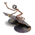 thumbnail image 4 of Roofer Handmade Metal Figurine Hand Welded Metal Art & Recycled Metal Sculptures - Unique Desk Accessories, Office Decor, & Roofer Gifts - Made in The USA, 4 of 7