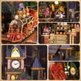 thumbnail image 6 of DIY Miniature Dollhouse Kit with LED Light, DIY Dollhouse Kit for Adults to Build, Creative Craft Gifts(Rail-Track Secluded City), 6 of 7
