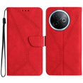 thumbnail image 1 of For vivo Y39 5G Case Skin Touch Lines Imprinted PU Leather Flip Phone Cover - Green, 1 of 5