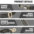 thumbnail image 4 of Universal Pet Collar Nylon Reflective Adjustable Buckle Collars Necklace Supply Pets Neck Accessory for Courtyard Park Walking Black, 4 of 9