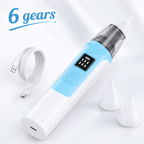 Nose Sucker,Electric Nasal Aspirator for Babies,Nasal Aspirator, Electric Nose Suction, Booger Sucker for Toddlers, 6 Levels of Suction
