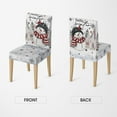 thumbnail image 5 of 6PCS Christmas Dining Chair Covers, Blue Snowman Stretch Removable Washable Slipcover Chair Protector for Dining Room Home Decor, 5 of 6