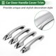 thumbnail image 3 of Recubrimiento de manija de puerta de automóvil Unique Bargains, recubrimiento de manija de puerta lateral, para Toyota RAV4 2013-2018, ABS Tono Plateado 1 juego, 3 of 6