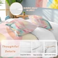 thumbnail image 3 of South West Boho Bedding 3 Piece Duvet Cover Set Full Size, Abstract Pink Gold Mountains Cactus Soft Microfiber Comforter Cover with Zipper Closure & Pillowcases, Wrinkle & FadeResistant Quilt Cover, 3 of 9