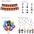 thumbnail image 4 of Decoración de fiesta de cumpleaños animada con dibujos animados de Naruto, vajilla desechable personalizada, pancarta, accesorios de estudio para baby shower de anime de sangre caliente, 4 of 5
