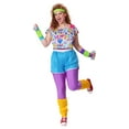 thumbnail image 4 of Women's Plus Size Work It Out 80s Costume, 4 of 4