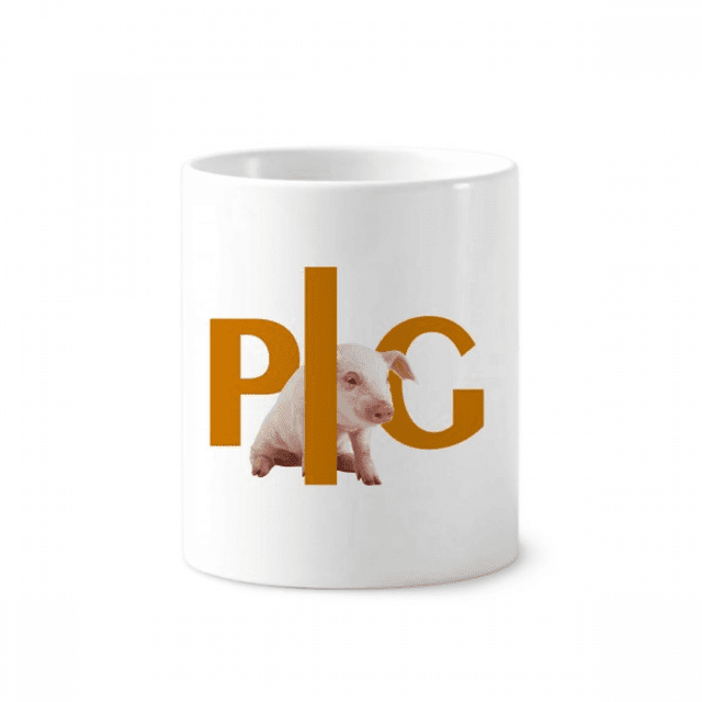 Cepillo de dientes titular de la pluma Mug de ceramica blanca taza 350ml