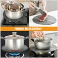 thumbnail image 3 of KAKOWELY Aluminum Thawing Plate for Kitchen Heat Plate with Uniform Heating for Homeowners 1Set, 3 of 8