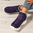 thumbnail image 5 of CAICJ98 Womens Winter Boots Comfortable Warm Lined Ankle Booties Slip On Waterproof Short Boots Outdoor Snow Boots Women (Purple,Size 9.5), 5 of 9
