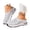 Grey, variant on Women's Casual Shoes Breathable Mesh On Sneakers Lightweight Loafer Shoes For Walking Summer Comfort Half Shoes Black 39