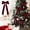 Wine Red, variant on Velvet Texture Christmas Tree Decoration Bow - 8.46in Christmas Gift Box Ribbon Decoration Bow, for Home Mall Shop Christmas Gift Decor