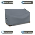 thumbnail image 6 of Covers & all Bench Cover 12 Oz Waterproof - 100% Weather Resistant Customizable Bench Seat Cover with Air Pockets and Drawstrap for Snug Fit (50" X 28.5" X 30", Grey), 6 of 7