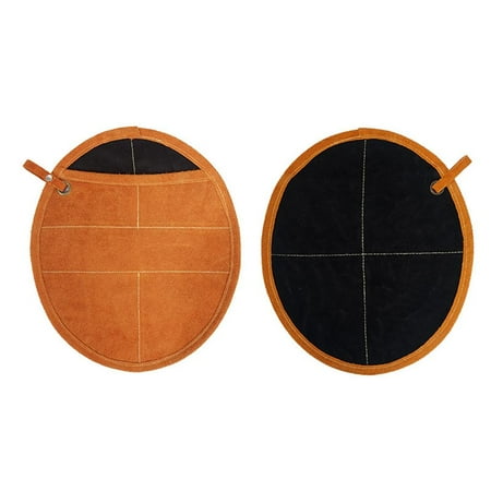 

IMSHIE Anti-Scald Pot Holder Heat Resistant Potholder Oven Mittens Leather Multifunctional Hot Pads with Pockets and Lanyard for Kitchen Cooking Baking BBQ effectual