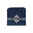 thumbnail image 1 of Tefillin Bag Faux Suede Navy and White Diamond and Swirl Design, 1 of 4