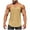 Khaki, variant on VSSSJ Men's Stringer Tank Tops Muscle Cut Bodybuilding Gym Tee Tops Y-Back Workout Fitness Running Sleeveless Cotton T-Shirt Black L