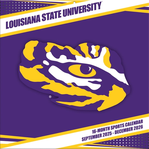 Lsu Tigers 2026 16M Turner Wall Calendar - Pf