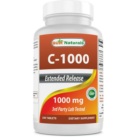 Best Naturals Vitamin C 1000 mg 240 Tablets with Rose hips, Bioflavonoids, Acerola & (Best Slimming Tablets Uk)