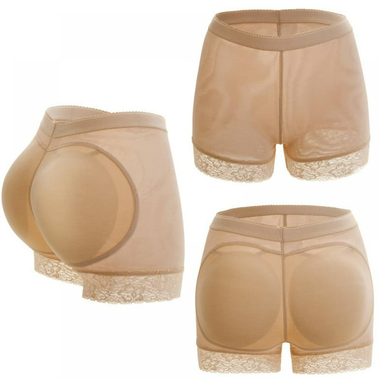 Womens Seamless Butt Lifter Padded Lace Panties Enhancer Underwear