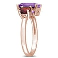 thumbnail image 4 of Everly Women's Amethyst and Garnet Rose Gold Plated Ring, 4 of 9