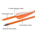 thumbnail image 4 of 12PCS 24-28inch Fiberglass Archery Arrows Recurve Bow Compound Bows Targets Shooting, 4 of 5