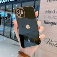 thumbnail image 1 of 6D Borde Recto Galvanizado Suave Funda A Prueba De Golpes Para Teléfono iPhone 11 12 13 14 pro max x xr 7 8 plus, 1 of 4